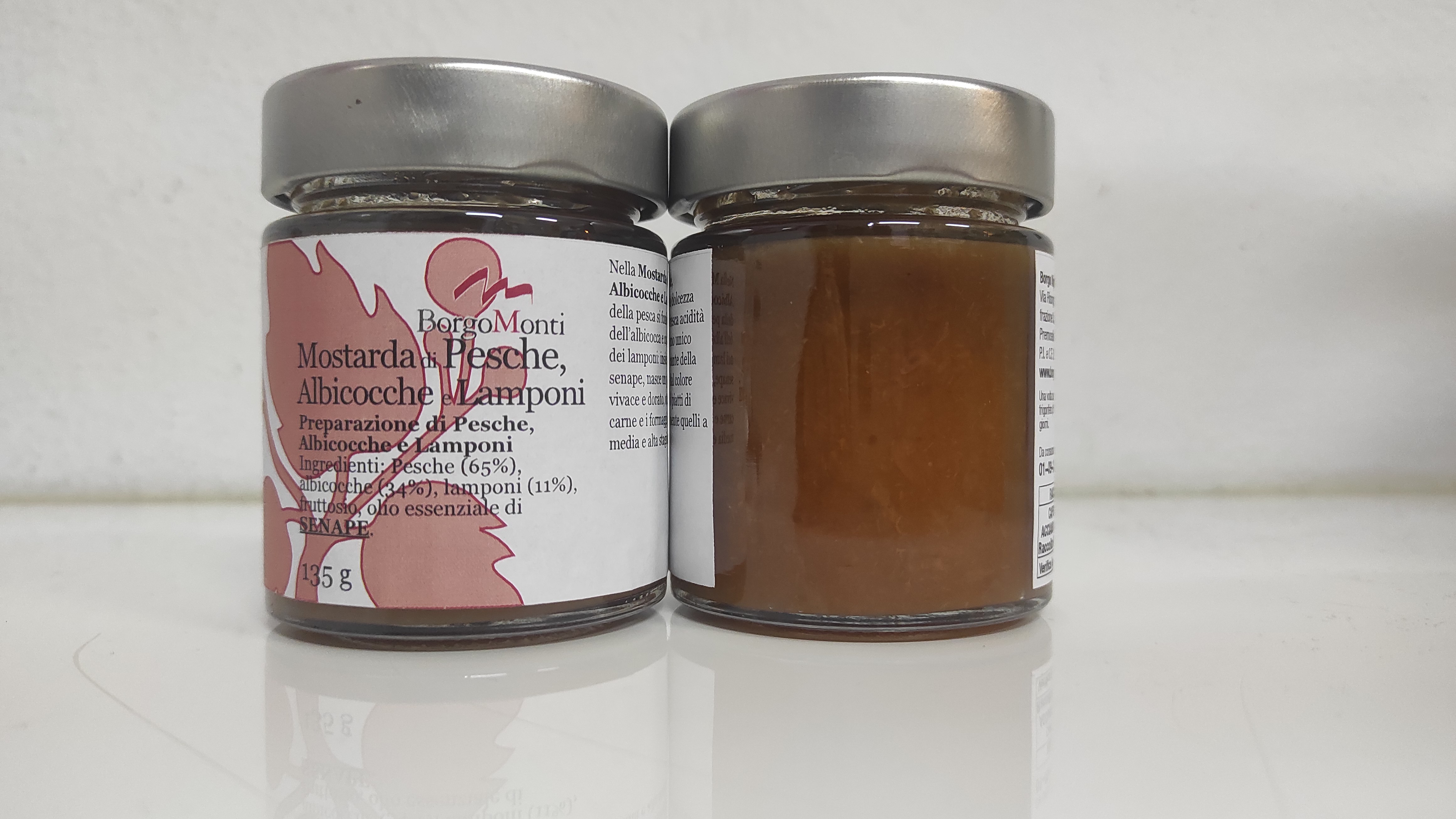 Mostarda di Pesche, Albicocche e Lamponi